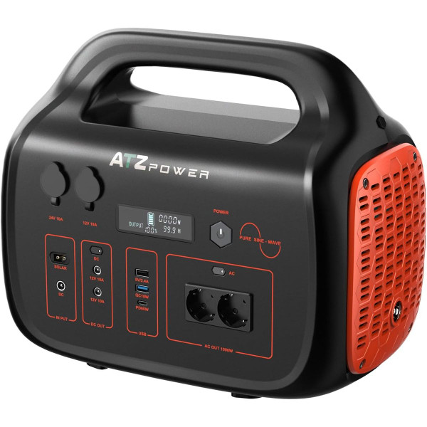 ATZ Power™ Portable Power Station 1075WH/1000W Battery with PD60W USB product image
