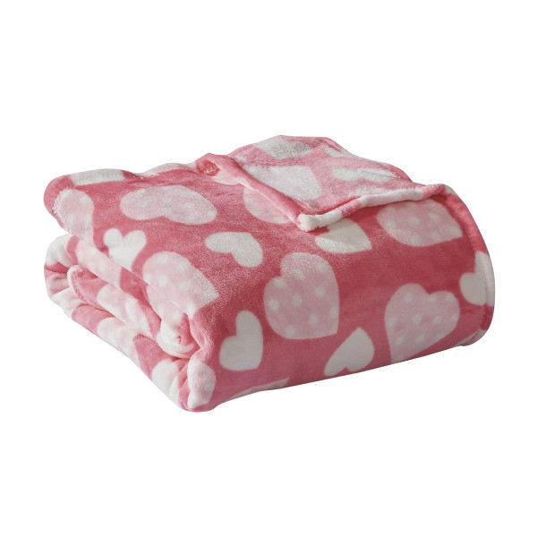 Noble House Heart-Themed Plush Throw Blankets product image