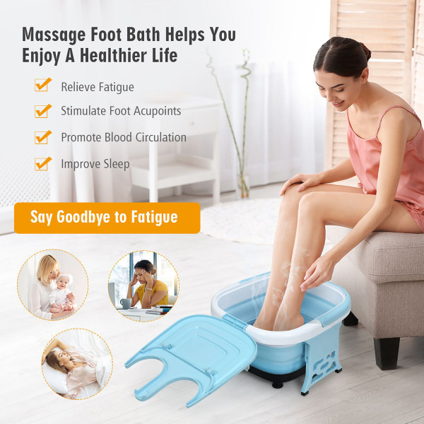 Costway Foldable Foot Spa Bubble Massager  product image