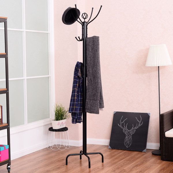 Costway 78'' Metal Coat Rack Tree with Umbrella Holder product image