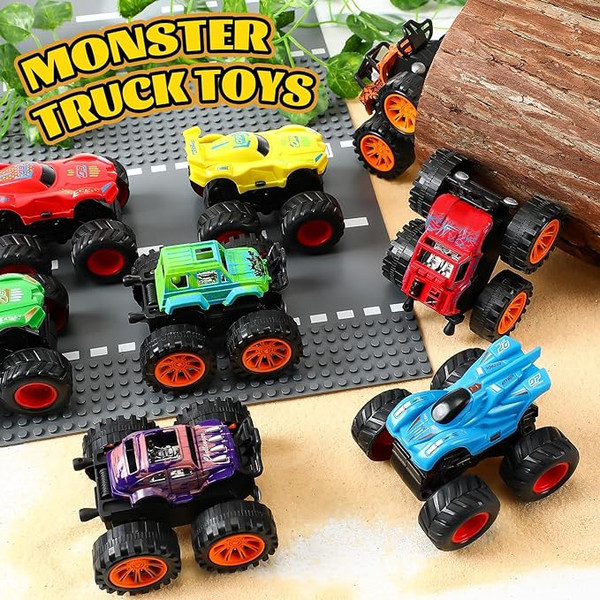 Kids' Mini Monster Truck Push-and-Go Toy (6-Pack) product image