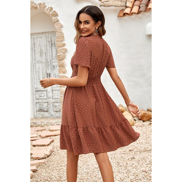 Women's Swiss Dots Bell Sleeves Dress product image