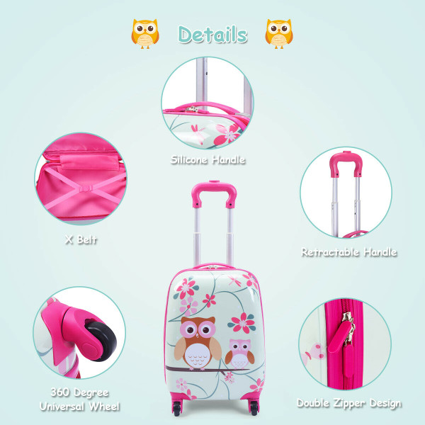 Kids' 2-Piece Luggage Set with Backpack & Suitcase product image