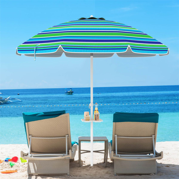 7.2-Foot Portable Outdoor Beach Umbrella with Sand Anchor & Tilt Mechanism product image