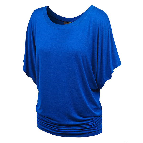 Women's Scoop Round Neckline with Kimono Sleeves Top product image
