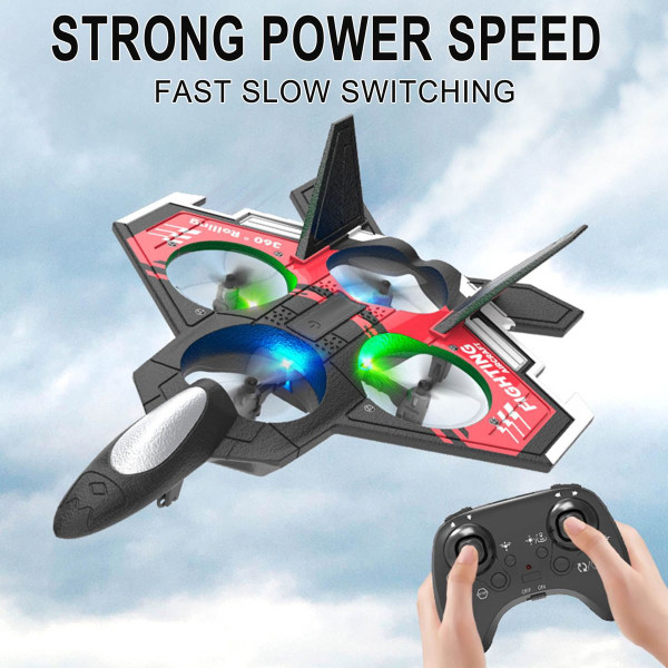 S98 Radio-Controlled Aircraft 2.4G Gravity UAV Remote Control Fighter EPP Foam Glide Model Aircraft Toy Gift Color Red product image