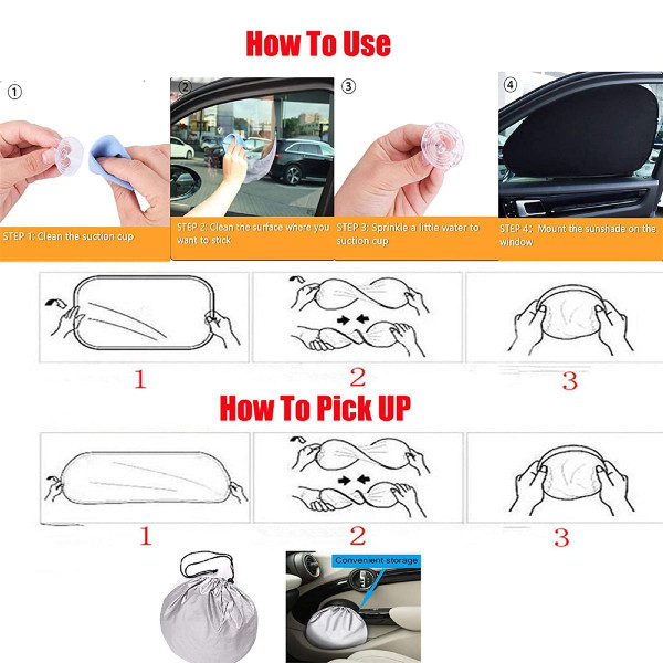 Foldable Car Sunshade Windscreen for SUV/Truck (Set of 6) product image