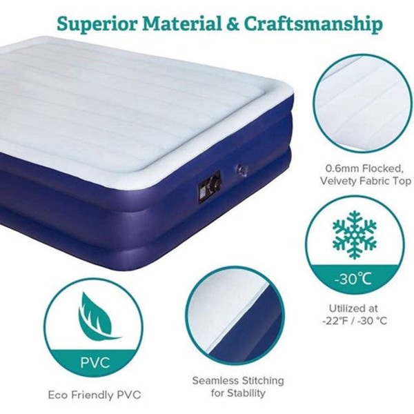 Inflatable Air Mattress with Built-in Electric Pump product image