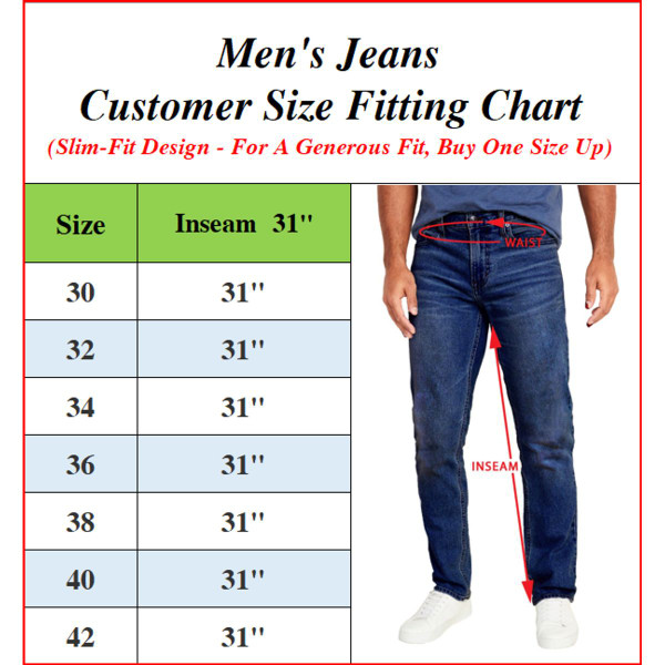 Men's Flex Stretch Slim Straight Jeans with 5 Pockets (3-Pair) product image