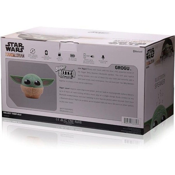 Bigger Grogu 8-Inch Bluetooth Speaker by Bitty Boomers® Star Wars Mandalorian product image