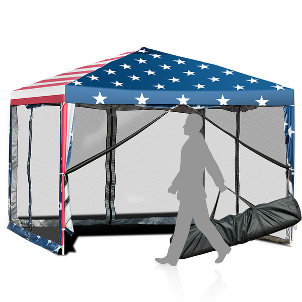 American Flag 10' x 10' Pop-up Canopy product image