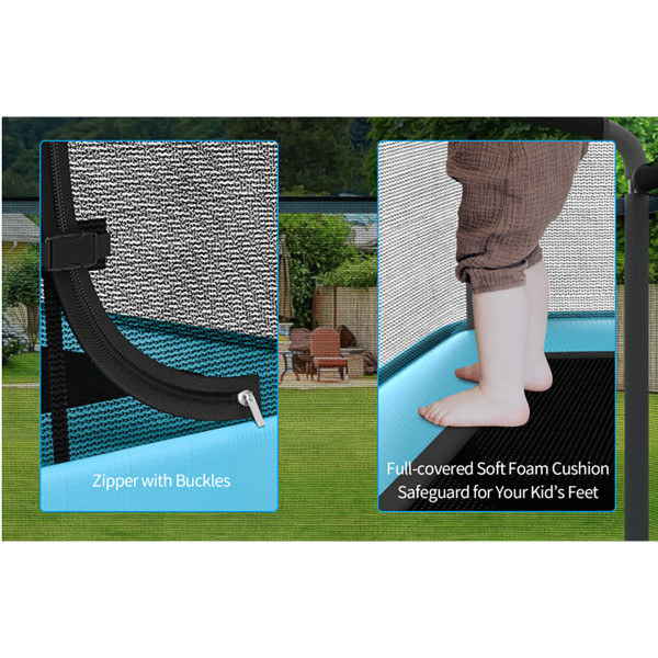 Kids' 6-Foot Trampoline with Swing Safety Fence product image