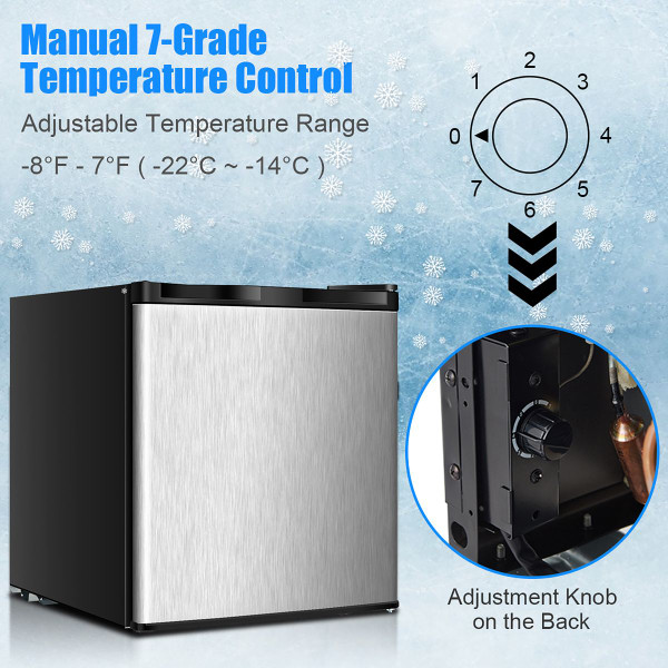 Stakol 1.1 cu. ft. Compact Single-Door Mini Upright Freezer product image