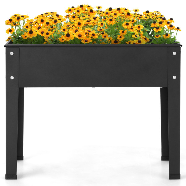 Metal Elevated Planter Box Raised Garden Bed with Legs and Drainage product image