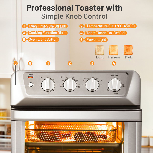 Costway 21.5QT Air Fryer Toaster Oven product image