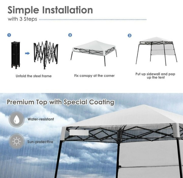 Slant Leg 7' x 7' Pop-up Canopy with Carrying Bag product image