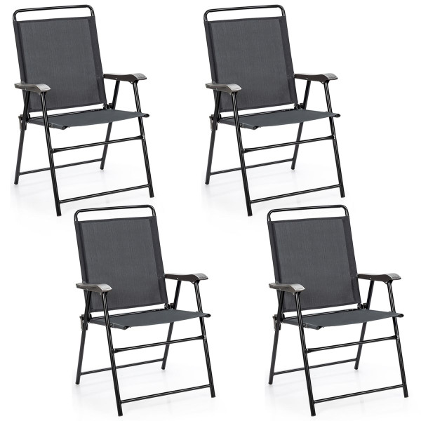 4-Piece Portable Outdoor Chair with Armrest product image