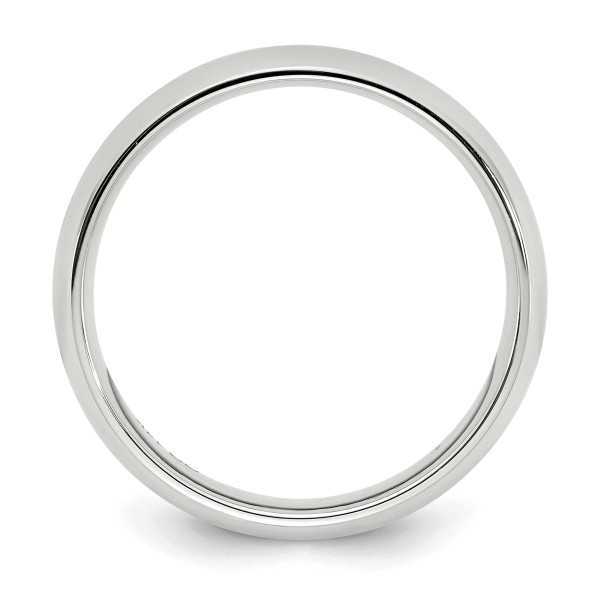 Sterling Silver Rhodium-Plated 3mm Comfort Fit Band product image