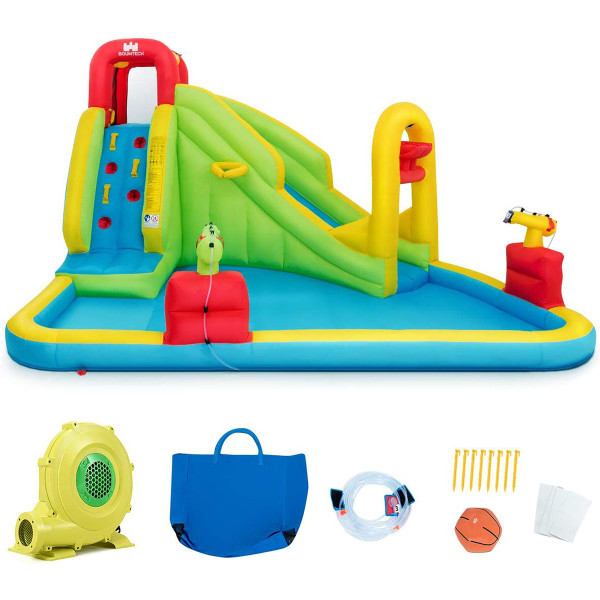 Kids Inflatable Water Slide Bounce House with 480W Blower product image