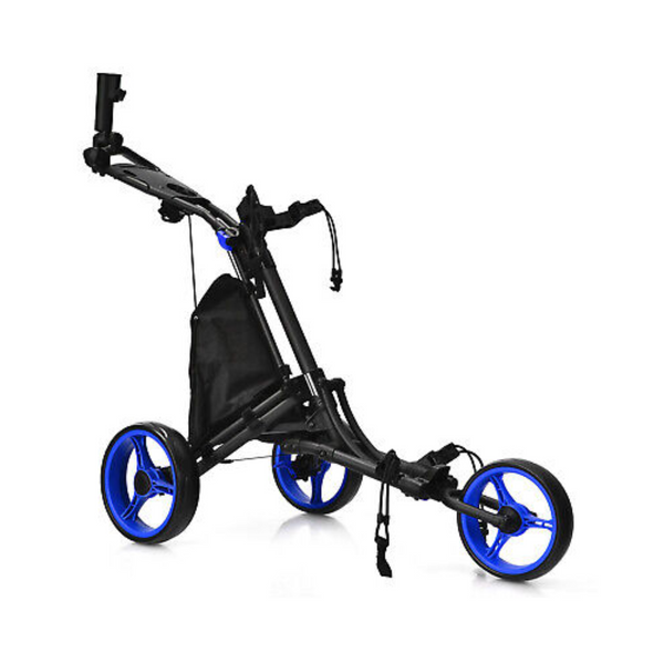 3-Wheel Golf Push Cart with Bag and Scoreboard product image