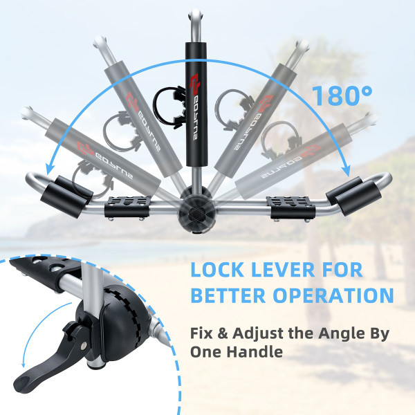 Costway Folding J-Bar Universal Kayak Roof Rack product image