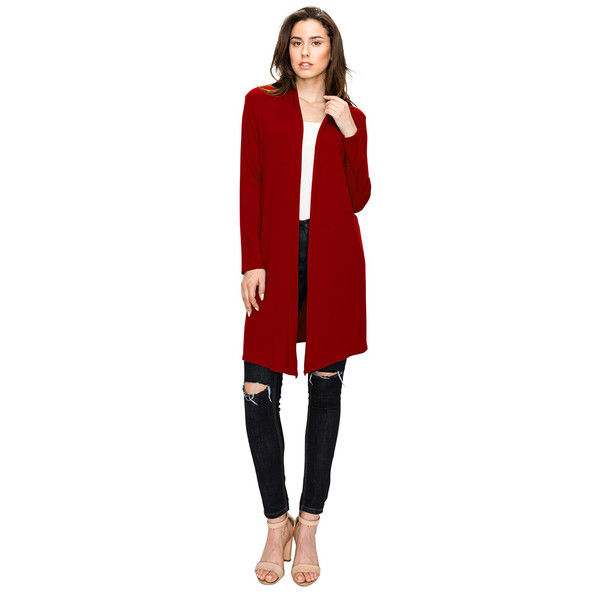 Women's Long Sleeve Open Front Long Cardigan product image