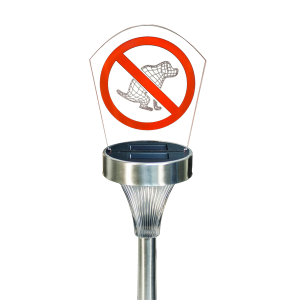 'No Pooping Allowed' Solar Plaque Light by Echo Valley® product image