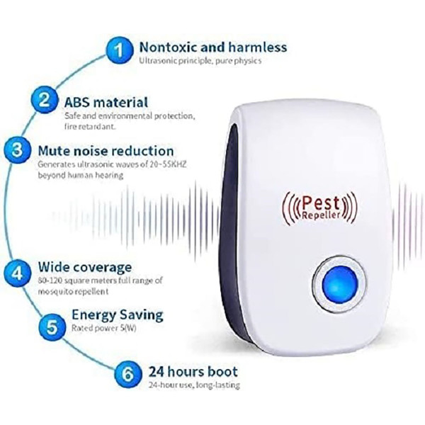 Ultrasonic Pest Repeller (6-Pack) product image