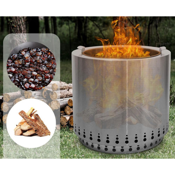 Akeacubo® Large Smokeless Fire Pit with Removable Ash Pan product image