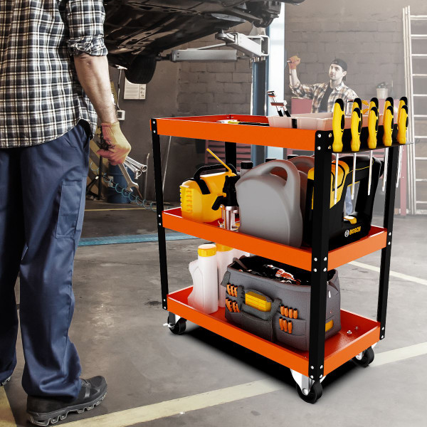 3-Tier Rolling Service Mechanic Tool Cart product image