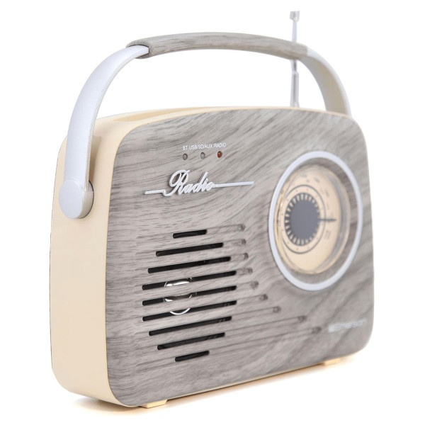 Emerson Portable Retro Radio with Built-In Rechargeable Battery product image