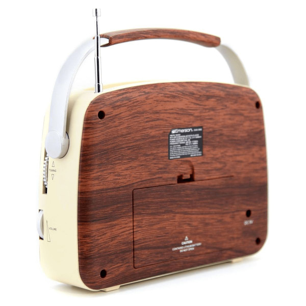 Emerson Portable Retro Radio with Built-In Rechargeable Battery product image