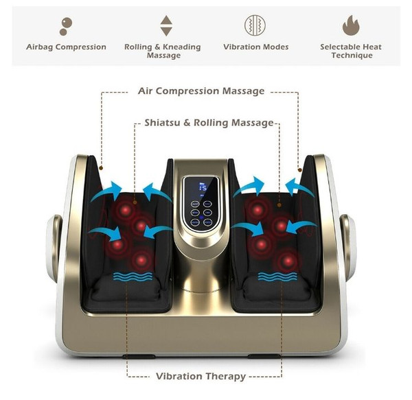 Heating Foot/Calf Shiatsu Massager with Remote Control product image