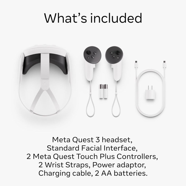 Meta Quest 3 128GB - Breakthrough Mixed Reality VR Headset product image