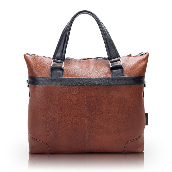 Eastward 15” Leather Two-Tone Tablet and Laptop Briefcase product image