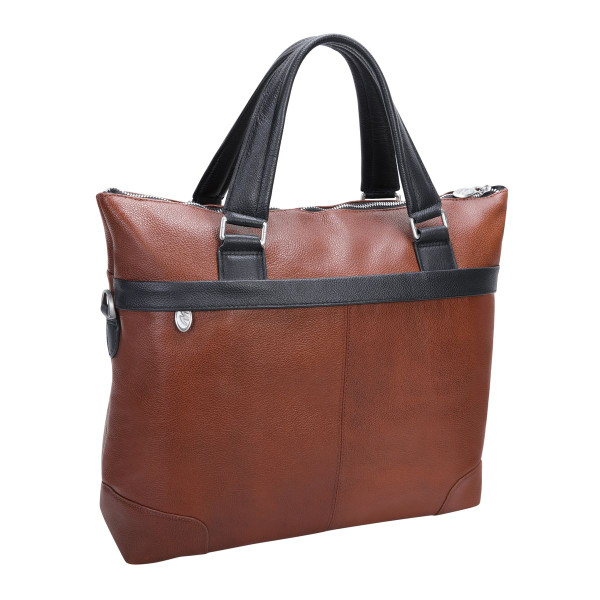 Eastward 15” Leather Two-Tone Tablet and Laptop Briefcase product image