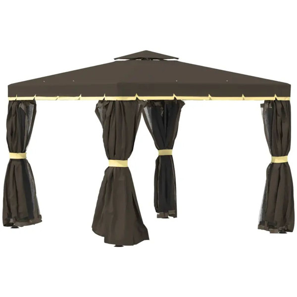 Outsunny Aluminum Double-Roof Gazebo Canopy  product image