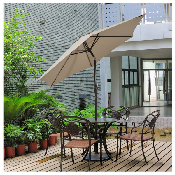 Costway 9Ft Patio Umbrella with Push Button Tilt Crank Lift product image