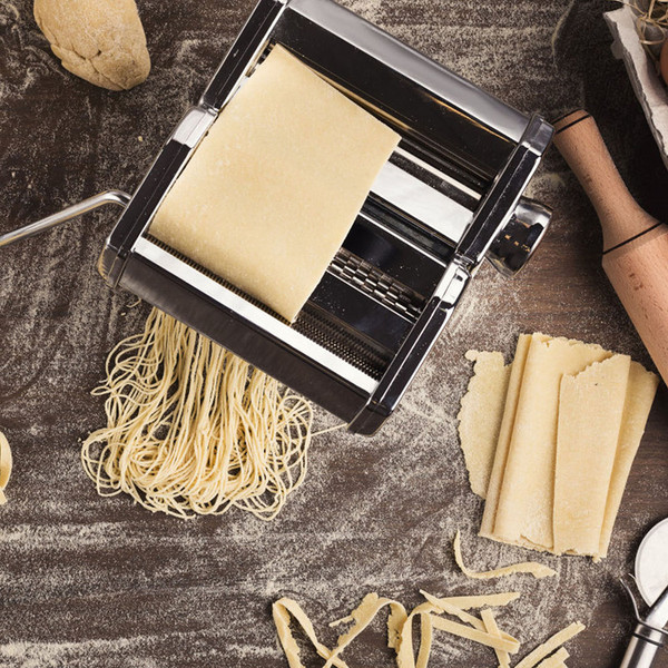 Stainless Steel Pasta Making Machine with 6 Thickness Settings product image