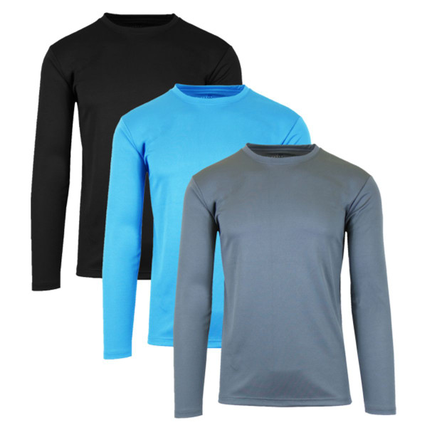 Men's Moisture-Wicking Long Sleeve Performance Tagless Tee (1- or 3-Pack) product image