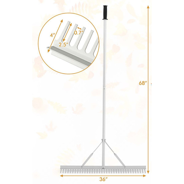 Heavy-Duty Multipurpose Aluminum Landscape Rake product image