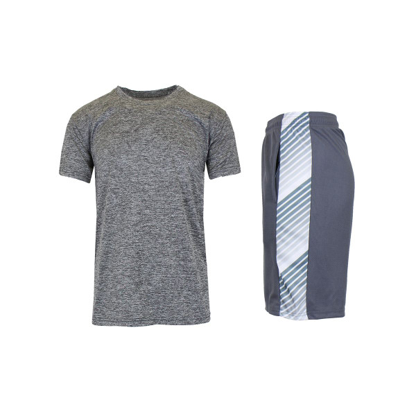 Moisture-Wicking Short Sleeve Tee and Mesh Shorts (2-Piece) product image