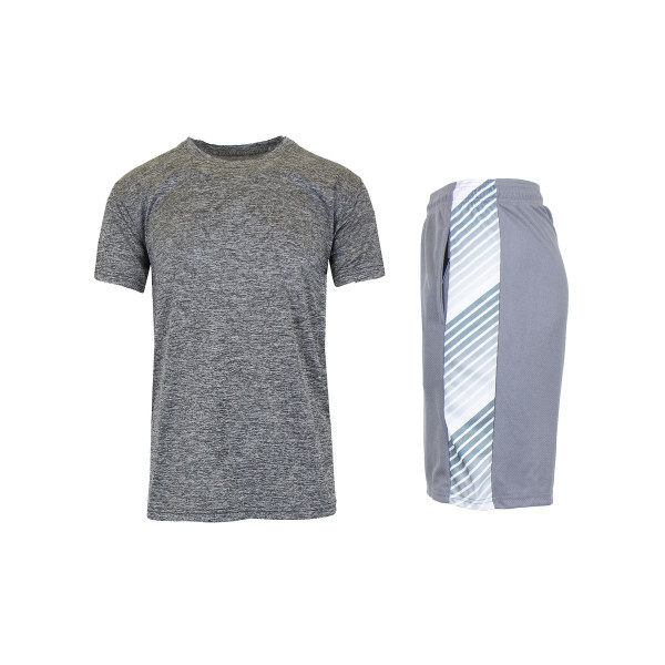 Moisture-Wicking Short Sleeve Tee and Mesh Shorts (2-Piece) product image