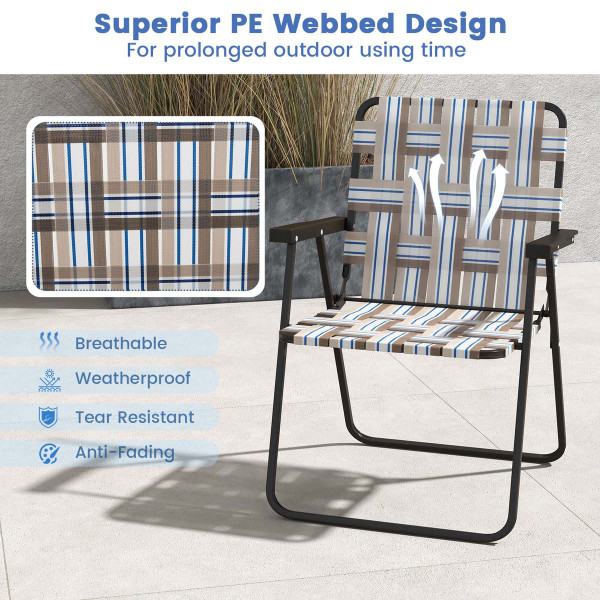 Lightweight Folding Lawn Webbing Chair (2- to 6-Pack) product image