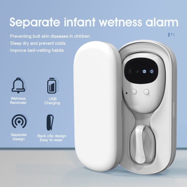 Wireless Bedwetting Alarm System USB Rechargeable Potty Alarm with Loud Sound and Strong Vibration for Kids Elderly product image