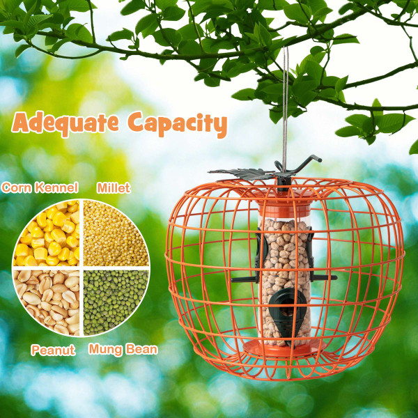 Costway Squirrel-Proof Pumpkin Bird Feeder product image