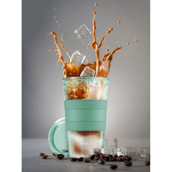 Galvanox® Freezable Iced Coffee Cup with Lid and Straw (2 Sizes) product image