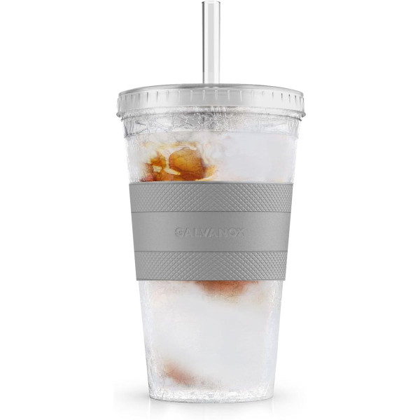 Galvanox® Freezable Iced Coffee Cup with Lid and Straw (2 Sizes) product image