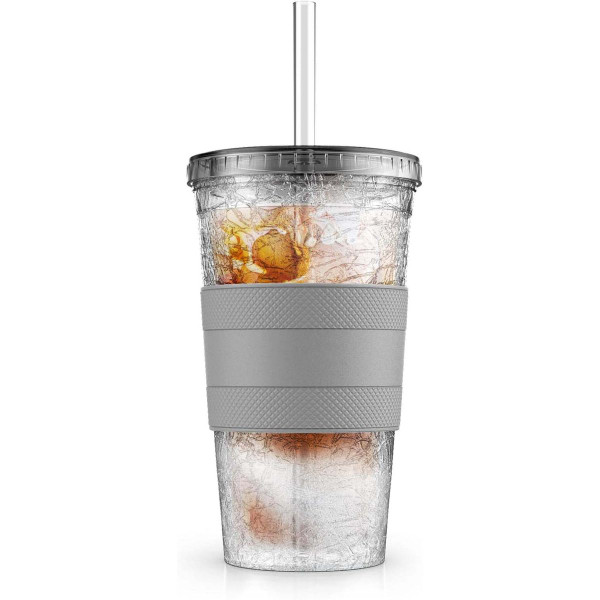 Galvanox® Freezable Iced Coffee Cup with Lid and Straw (2 Sizes) product image