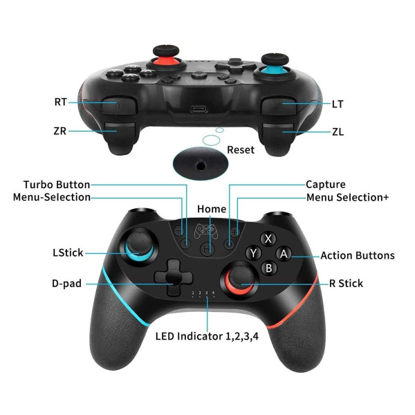 Diswoe™ Wireless Game Controller for Nintendo Switch, XB-324 product image